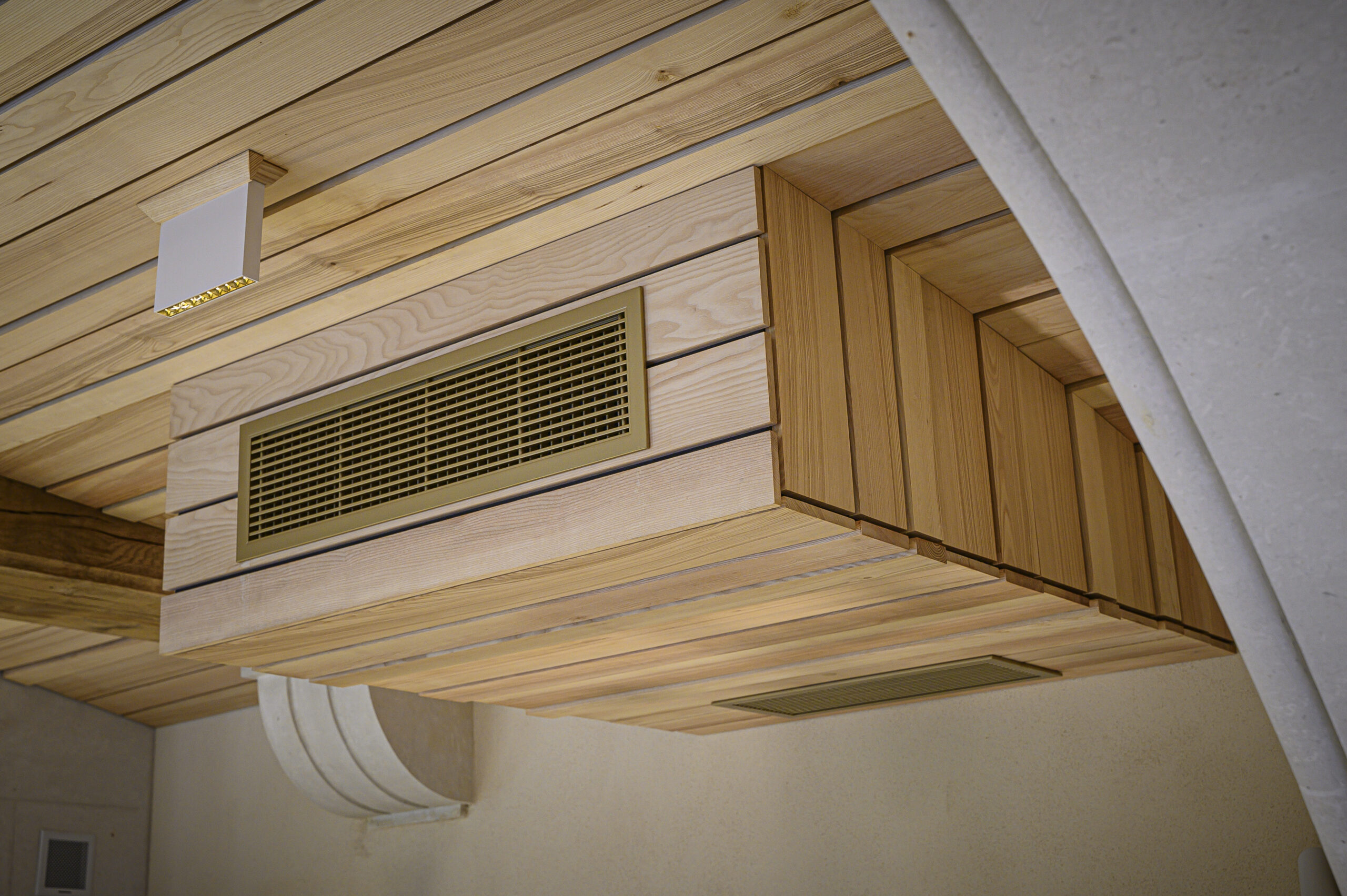 Habillage d'un coffrage d'aération